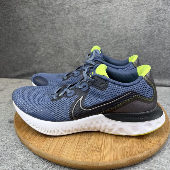 Nike Renew Run Shoes Mens Size 9 Blue Neon Running Training Sneakers CK6357-400 main image 8